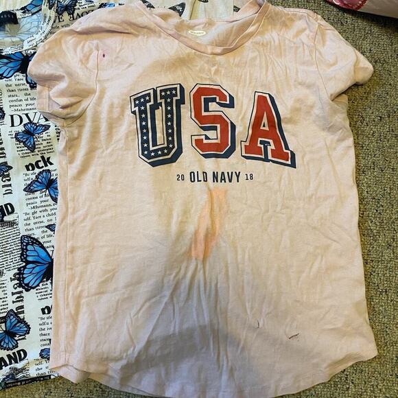 Girls Teen Tees Everyday Shirt Summer Clothes Sz S/M/XL Butterflies Print Lotof6 - Picture 4 of 9